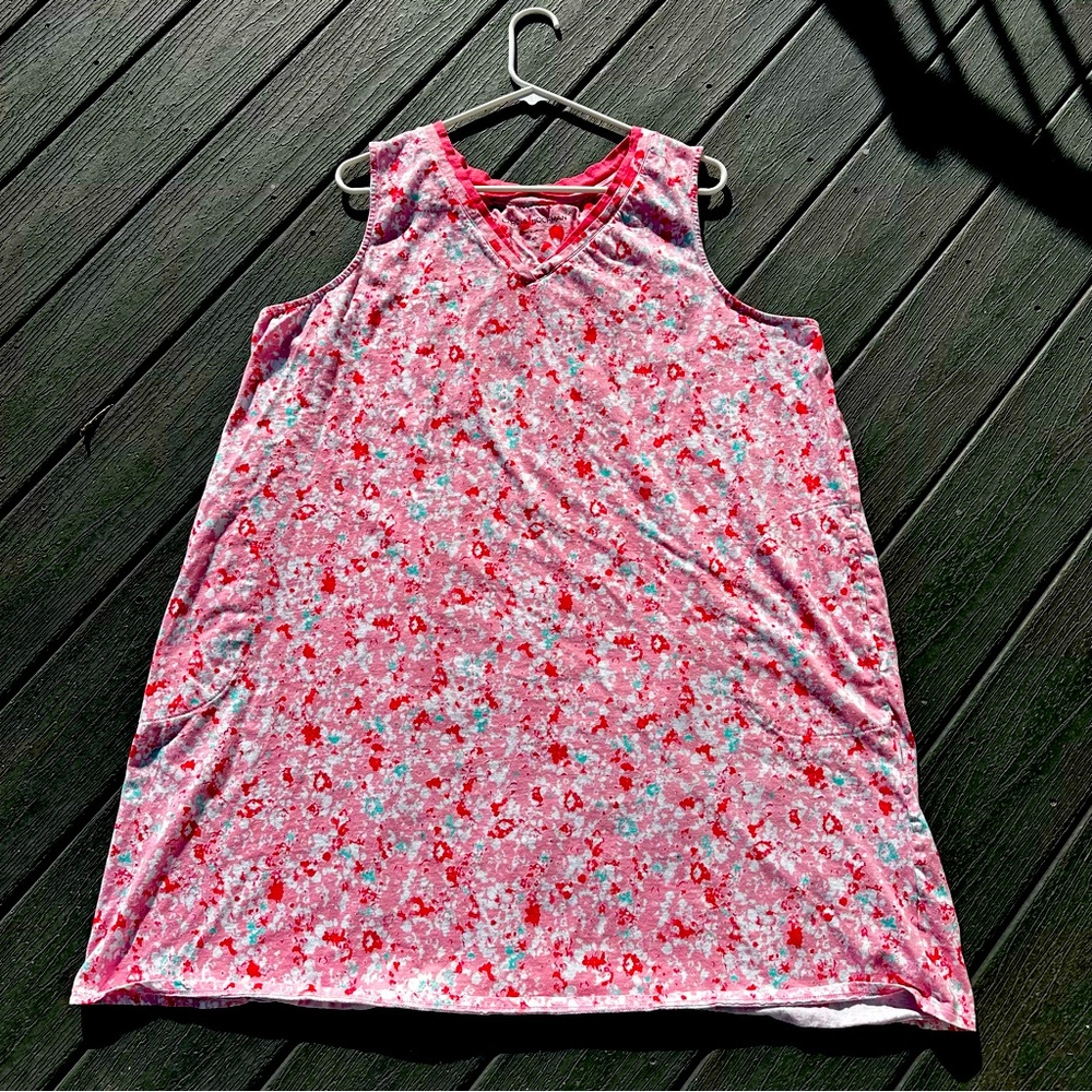 Carole‎ Hochman Pink Floral V-Neck